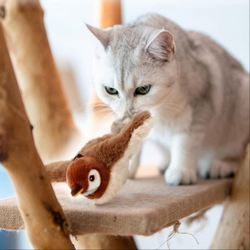 Interactive Chirping Bird Cat Toy