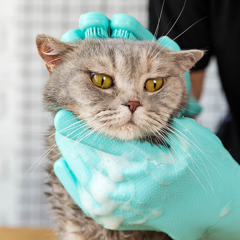 Silicone Cat Grooming Gloves
