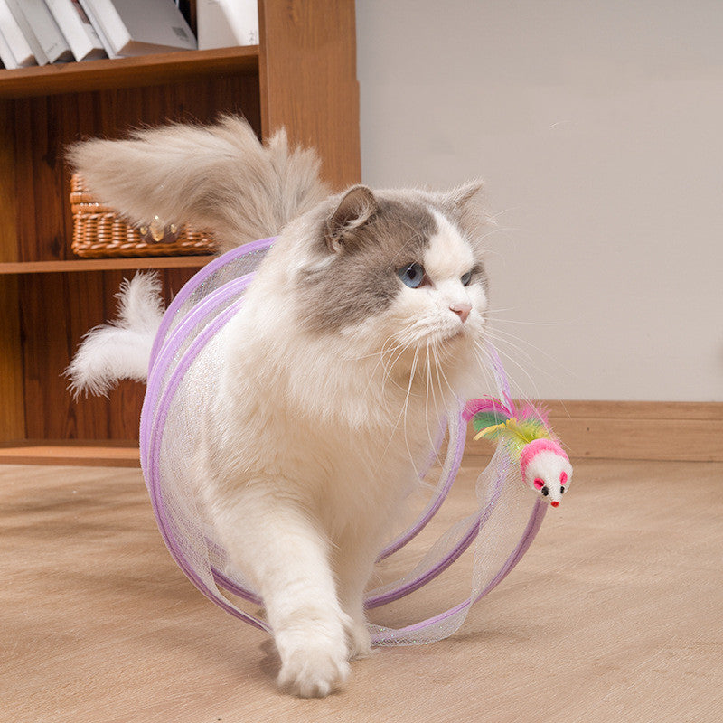 Foldable Cat Tunnel Toy