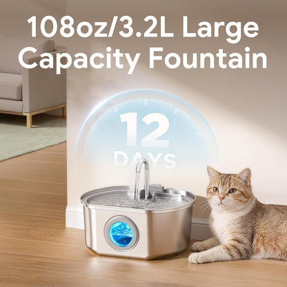 Automatic Cat Drinking Fountain