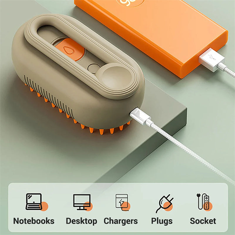 Cat Grooming Steam Brush